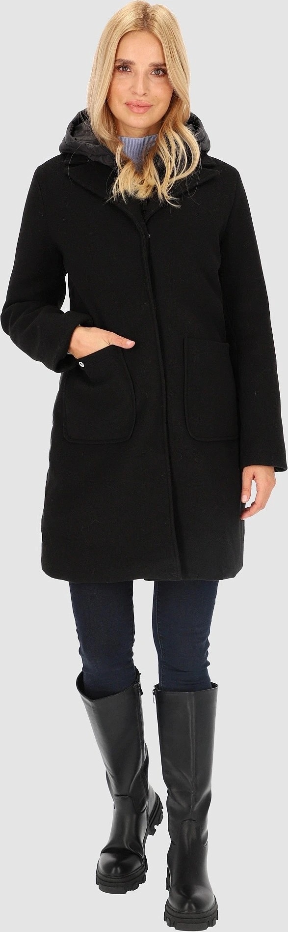 Černá dámská zateplená fleecová bunda